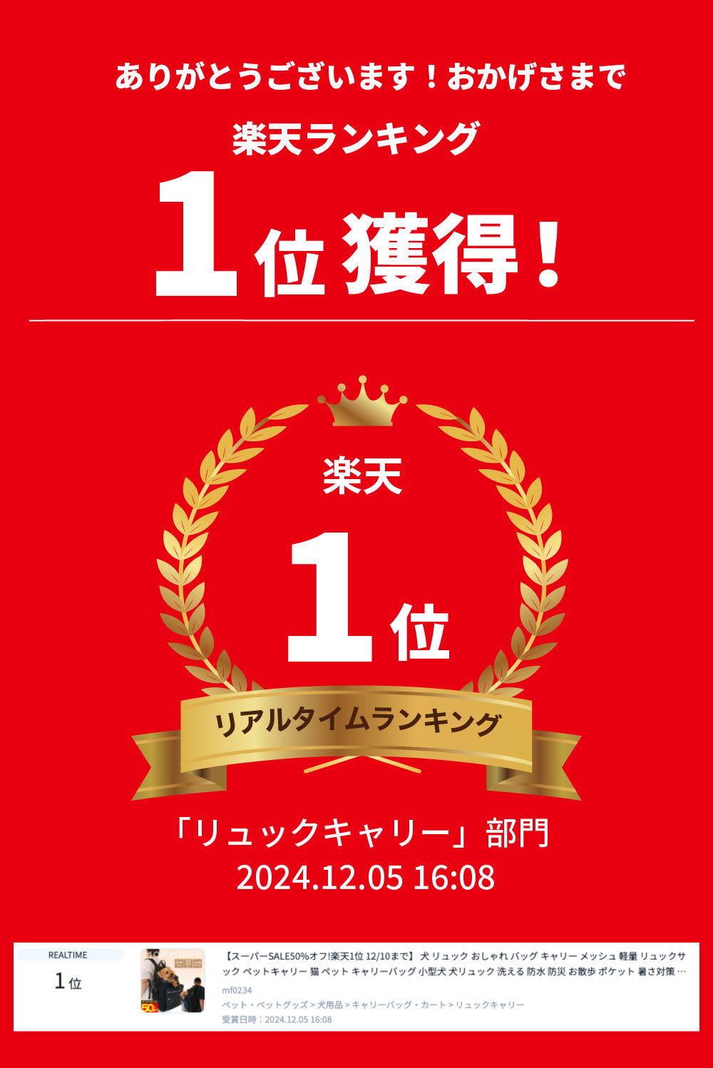 リュック型キャリー フリーサイズ