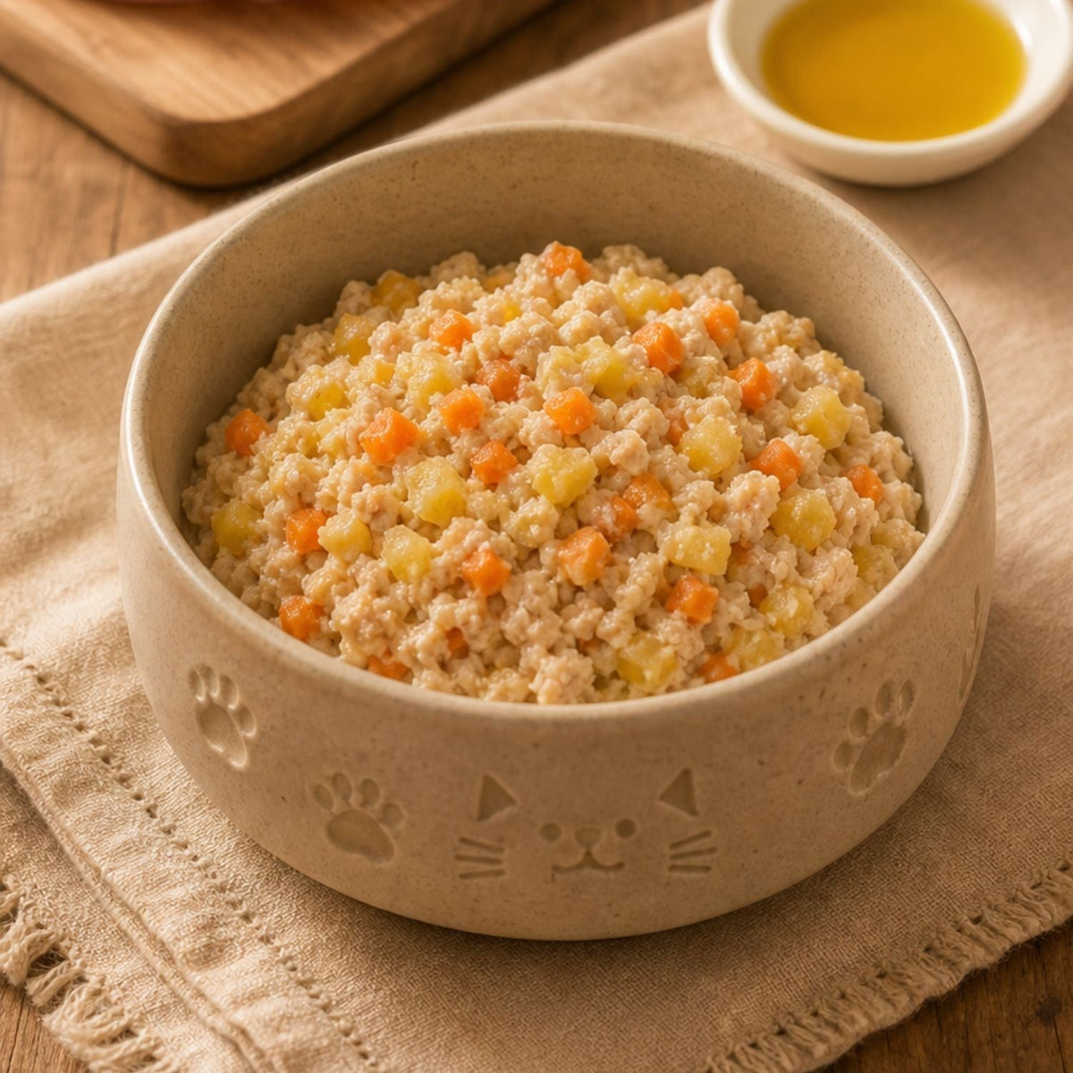 鶏むね肉とさつまいもの<br>えごま香るやわらかごはん