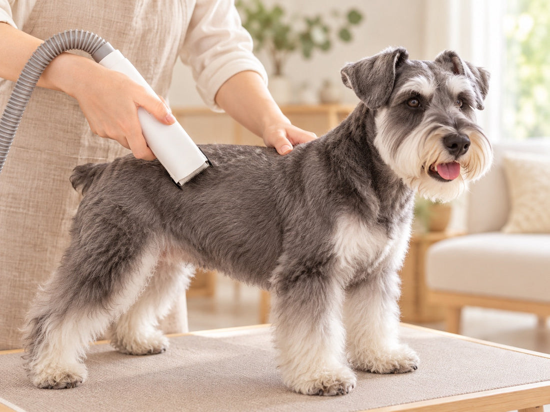 ワイヤーコートの犬のおうちカット｜ミニチュアシュナウザーなど