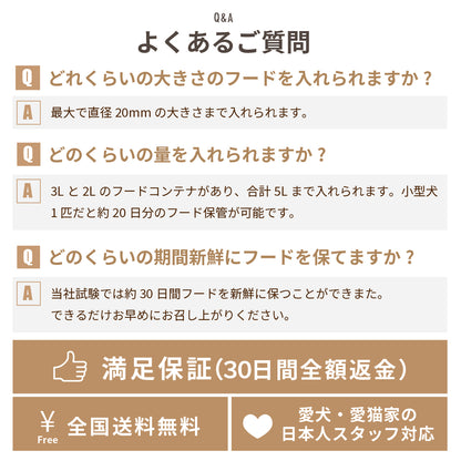 MOFMORE 2タイプオートフィーダー -2種類のゴハンが出せる自動給餌器-