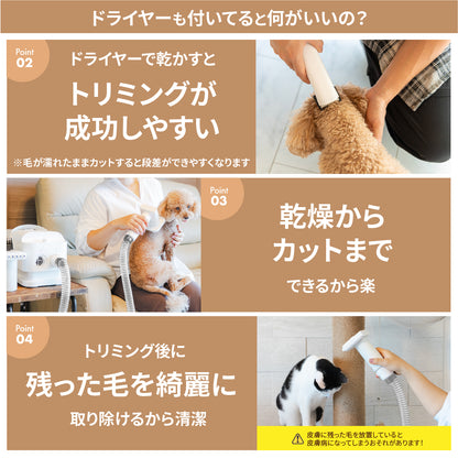 MOFMORE トリムドライ -ドライヤーにもなるグルーミング掃除機-