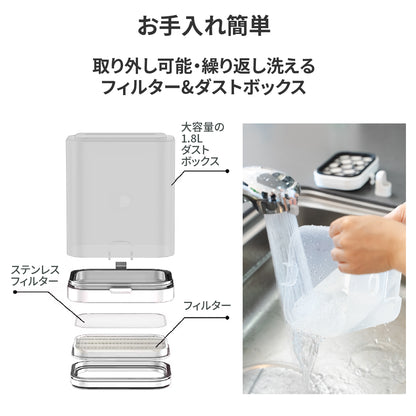 ドライヤーにもなるグルーミング掃除機
