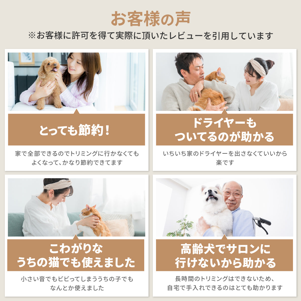 MOFMORE トリムドライ -ドライヤーにもなるグルーミング掃除機-