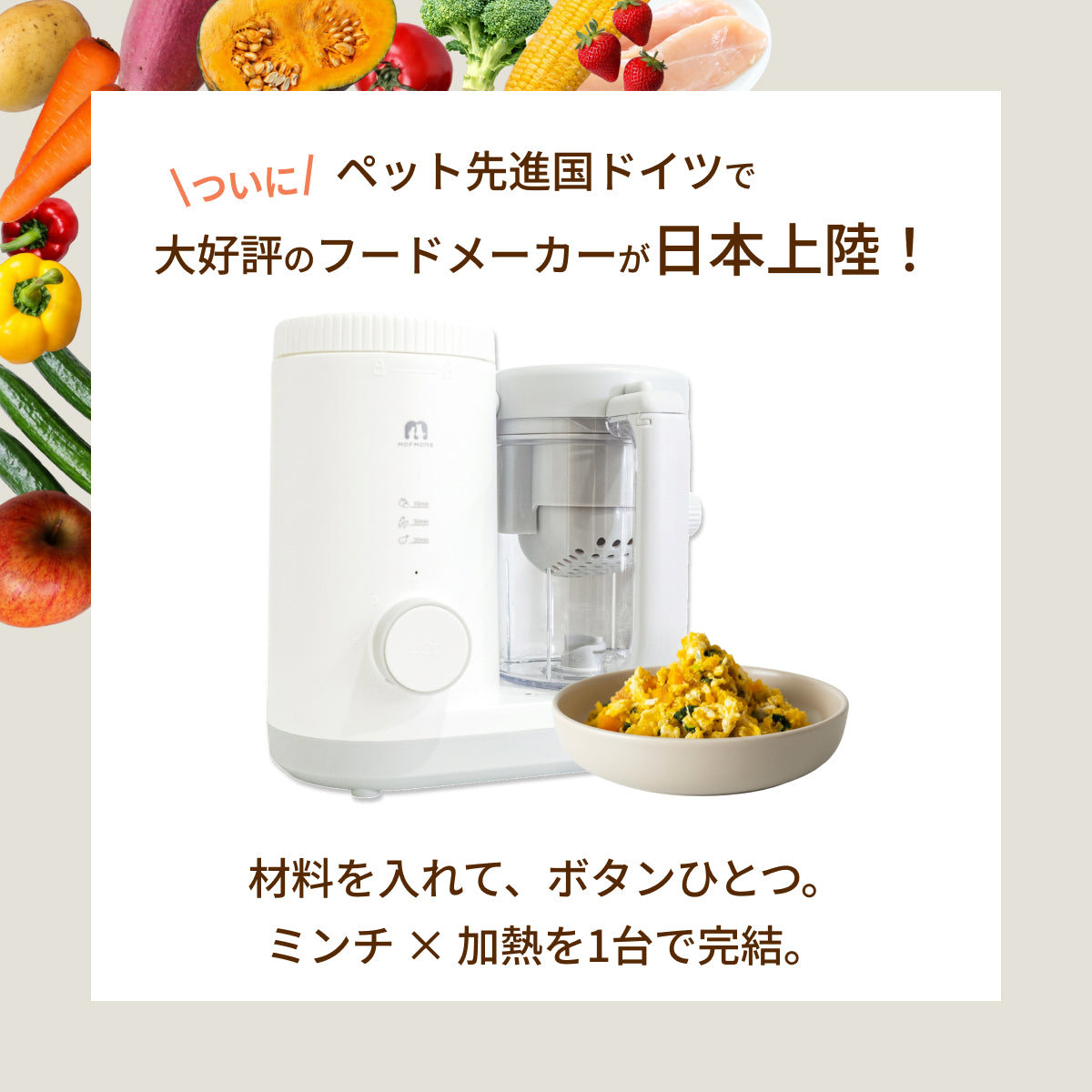 MOFMORE モフシェフ -ペット用フードメーカー-