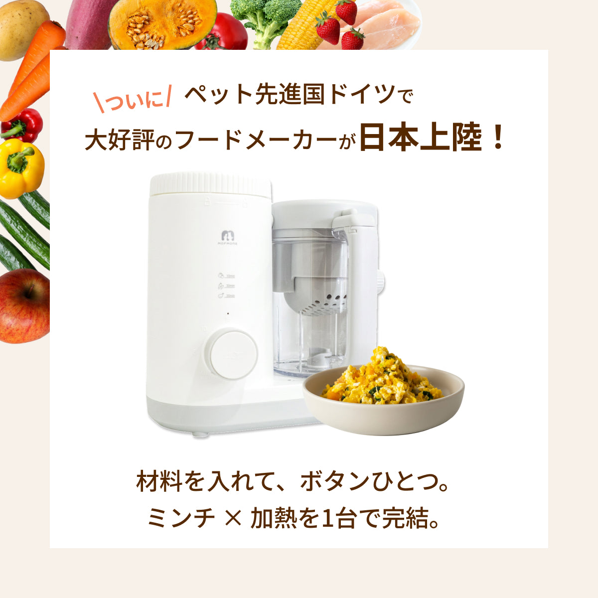 MOFMORE モフシェフ -ペット用フードメーカー-