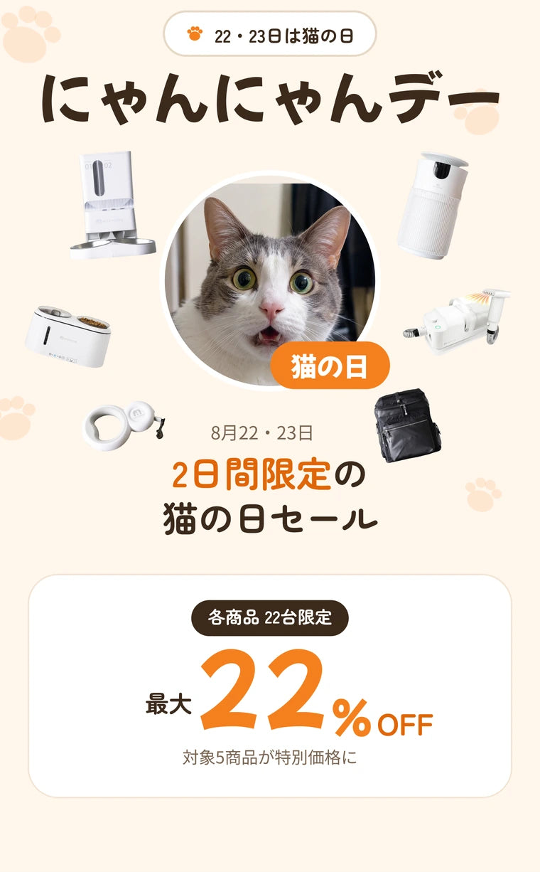 にゃんにゃんデー 猫の日セール